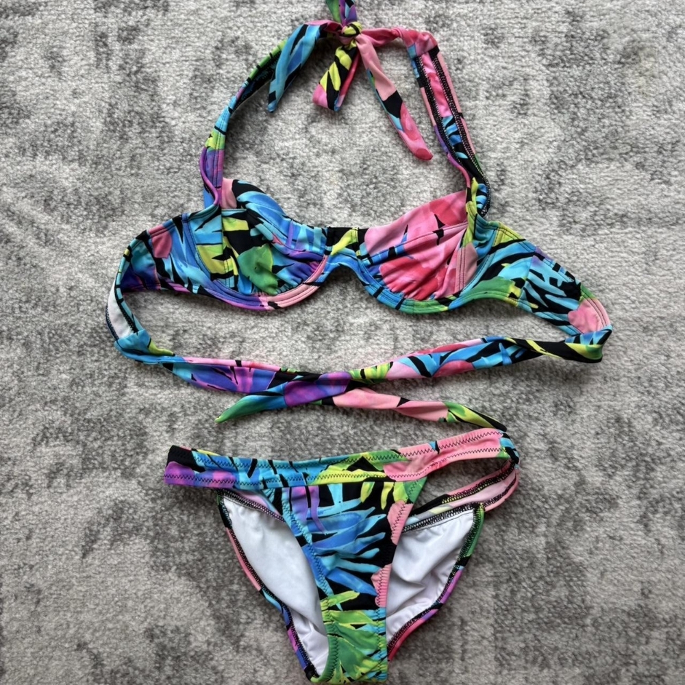 Venus Women's Multi Tropical Print Bikinis-and-tankini-sets